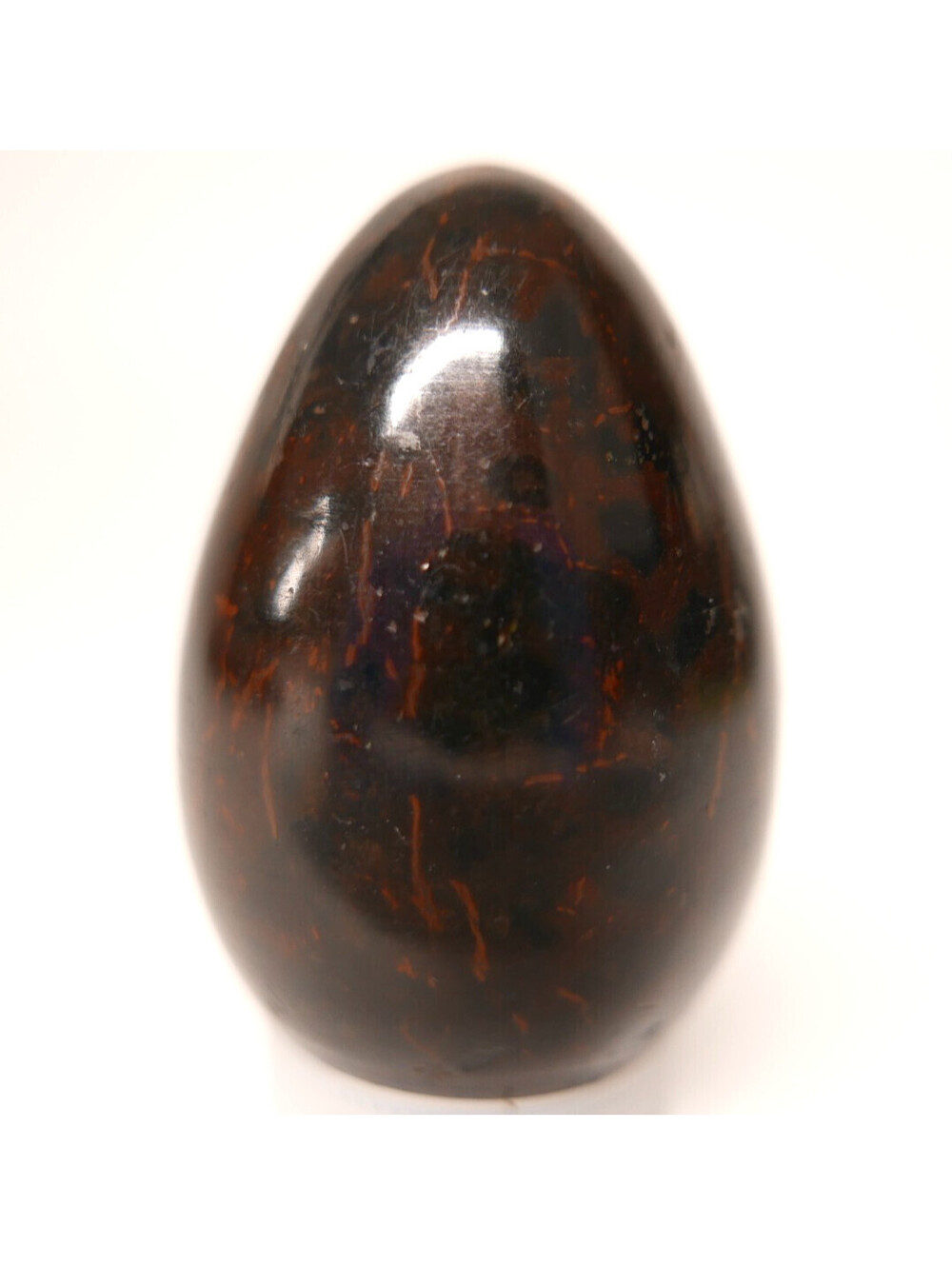 Natural Mahogany Obsidian Egg 2" Carved Crystal Mineral Specimen Polished Stone